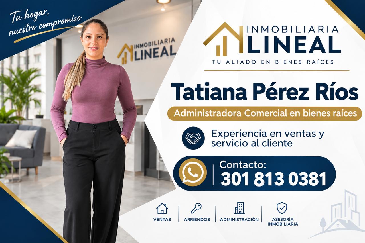 Tatiana Pérez Ríos, equipo comercial de Lineal